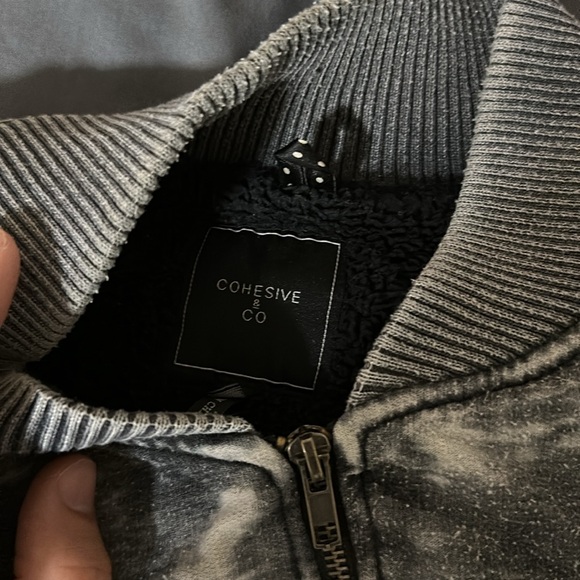 Cohesive and Co faux suede bomber - Picture 2 of 3